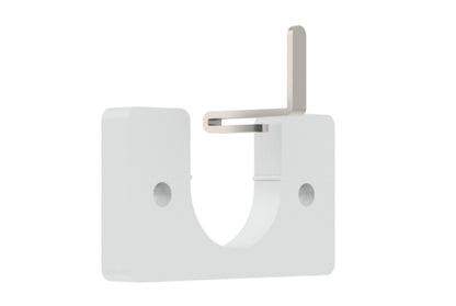 Hallis Arc 25mm Metal Curtain Pole Recess Bracket - China White