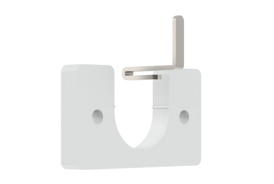 Hallis Arc 25mm Metal Curtain Pole Recess Bracket - China White
