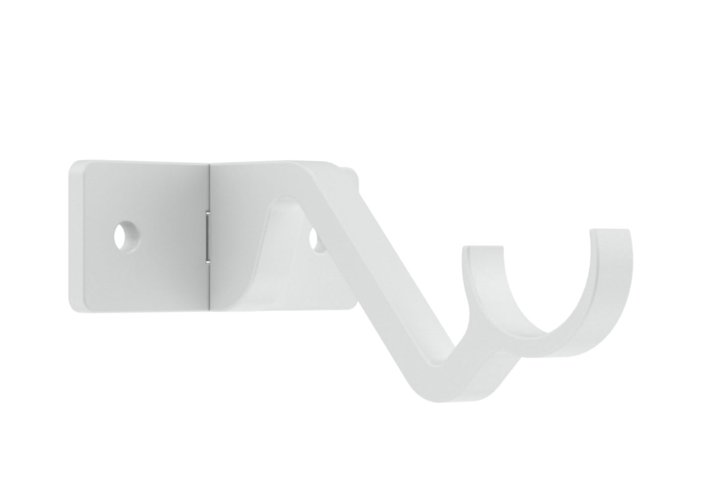 Hallis Arc 25mm Metal Curtain Pole Passing Bracket - China White