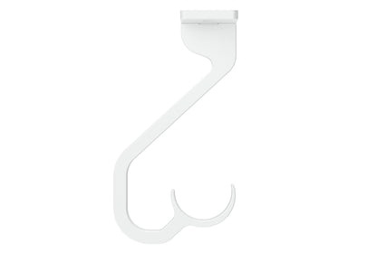 Hallis Arc 25mm Metal Curtain Pole Ceiling Passing Bracket - China White