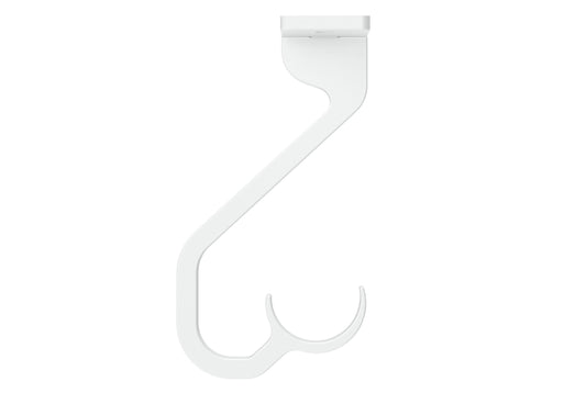 Hallis Arc 25mm Metal Curtain Pole Ceiling Passing Bracket - China White