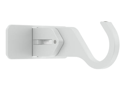 Hallis Arc 25mm Extendable Metal Curtain Pole Centre Bracket - China White