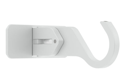 Hallis Arc 25mm Extendable Metal Curtain Pole Centre Bracket - China White