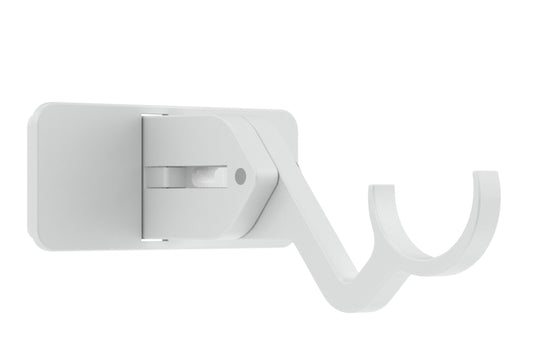 Hallis Arc 25mm Extendable Metal Curtain Pole Passing Bracket - China White