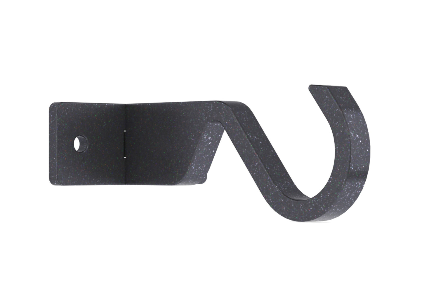 Hallis Arc 25mm Metal Curtain Pole Centre Ceiling Bracket - Gunmetal