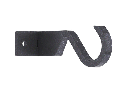 Hallis Arc 25mm Metal Curtain Pole Centre Ceiling Bracket - Gunmetal