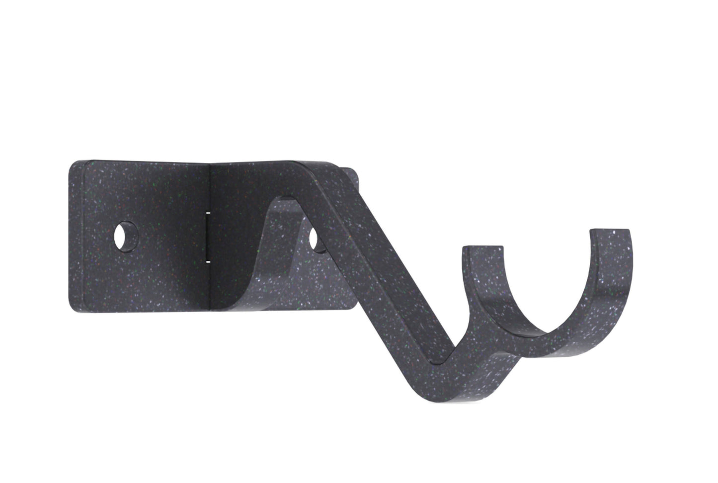 Hallis Arc 25mm Metal Curtain Pole Passing Bracket - Gunmetal