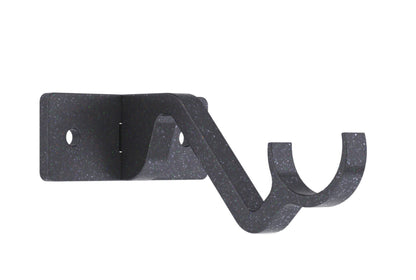 Hallis Arc 25mm Metal Curtain Pole Passing Bracket - Gunmetal