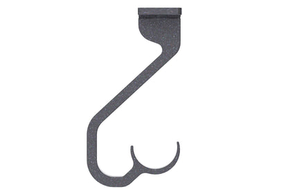 Hallis Arc 25mm Metal Curtain Pole Ceiling Passing Bracket - Gunmetal