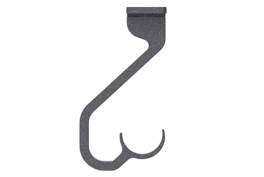 Hallis Arc 25mm Metal Curtain Pole Ceiling Passing Bracket - Gunmetal