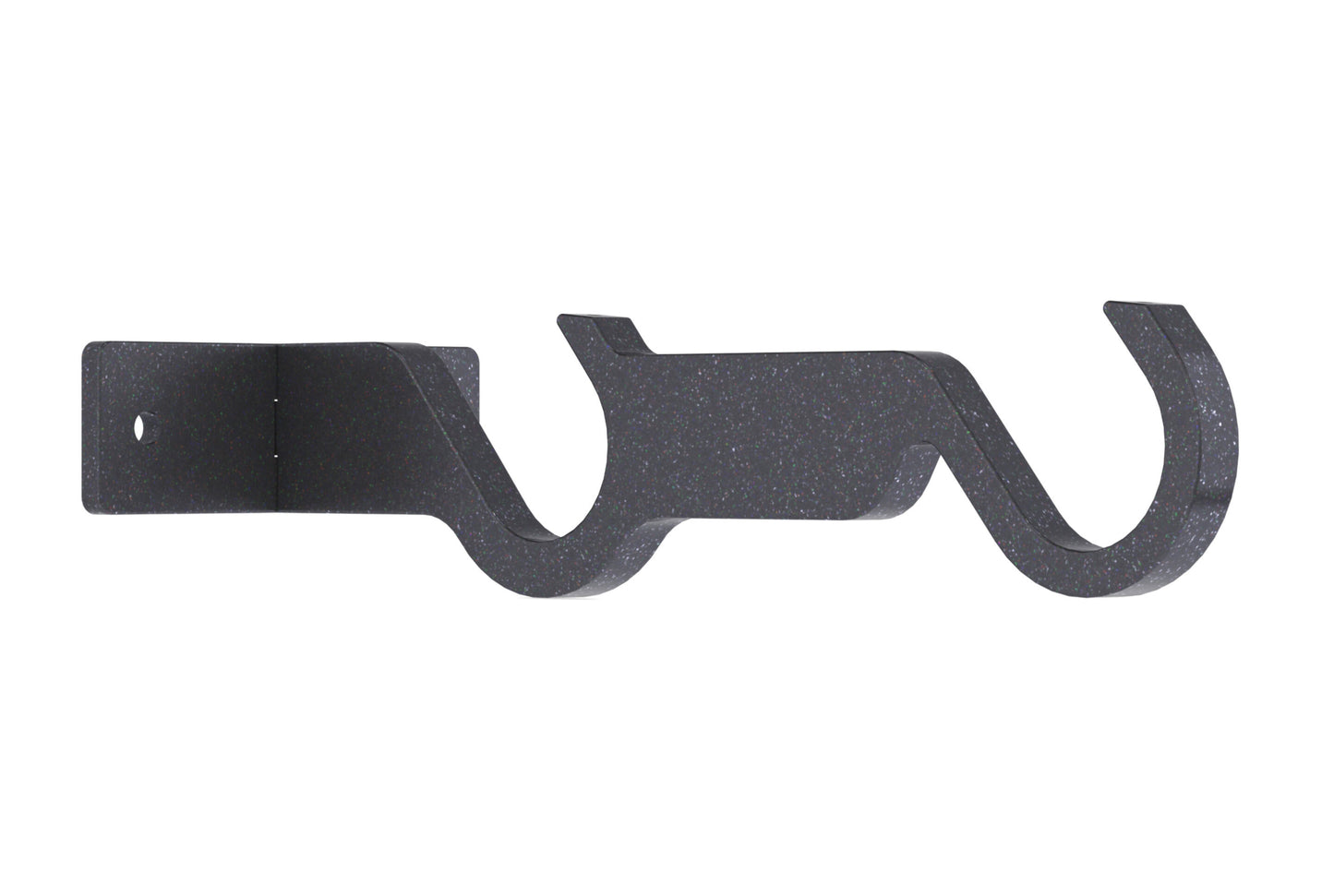 Hallis Arc 25mm Double Metal Curtain Pole Centre Bracket - Gunmetal
