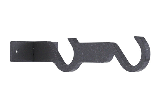 Hallis Arc 25mm Double Metal Curtain Pole Centre Bracket - Gunmetal