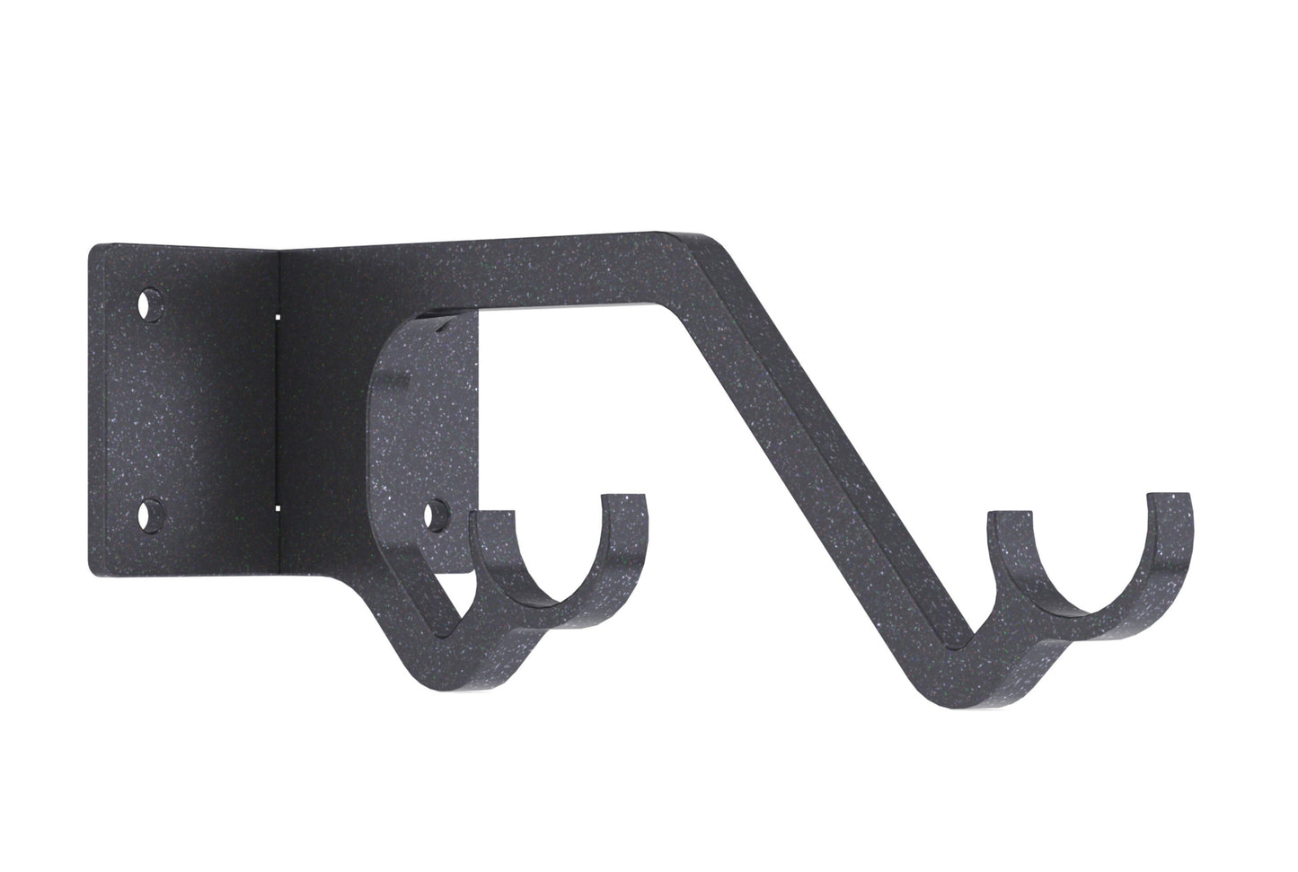 Hallis Arc 25mm Double Metal Curtain Pole Passing Bracket - Gunmetal