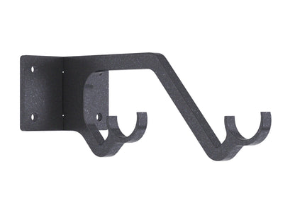 Hallis Arc 25mm Double Metal Curtain Pole Passing Bracket - Gunmetal