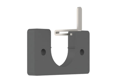 Hallis Arc 25mm Metal Curtain Pole Recess Bracket - Lead