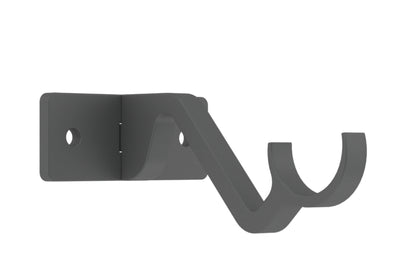 Hallis Arc 25mm Metal Curtain Pole Passing Bracket - Lead