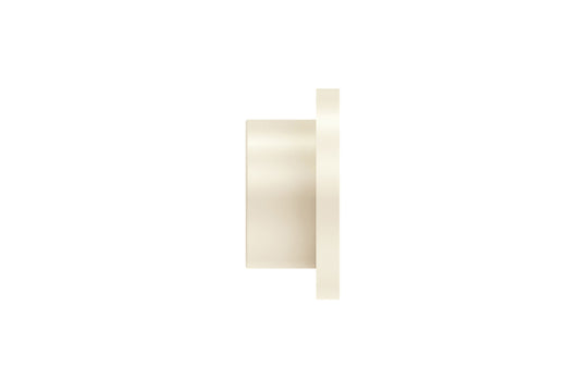 Hallis Arc 25mm Metal Curtain Pole Disc Finial - Linen