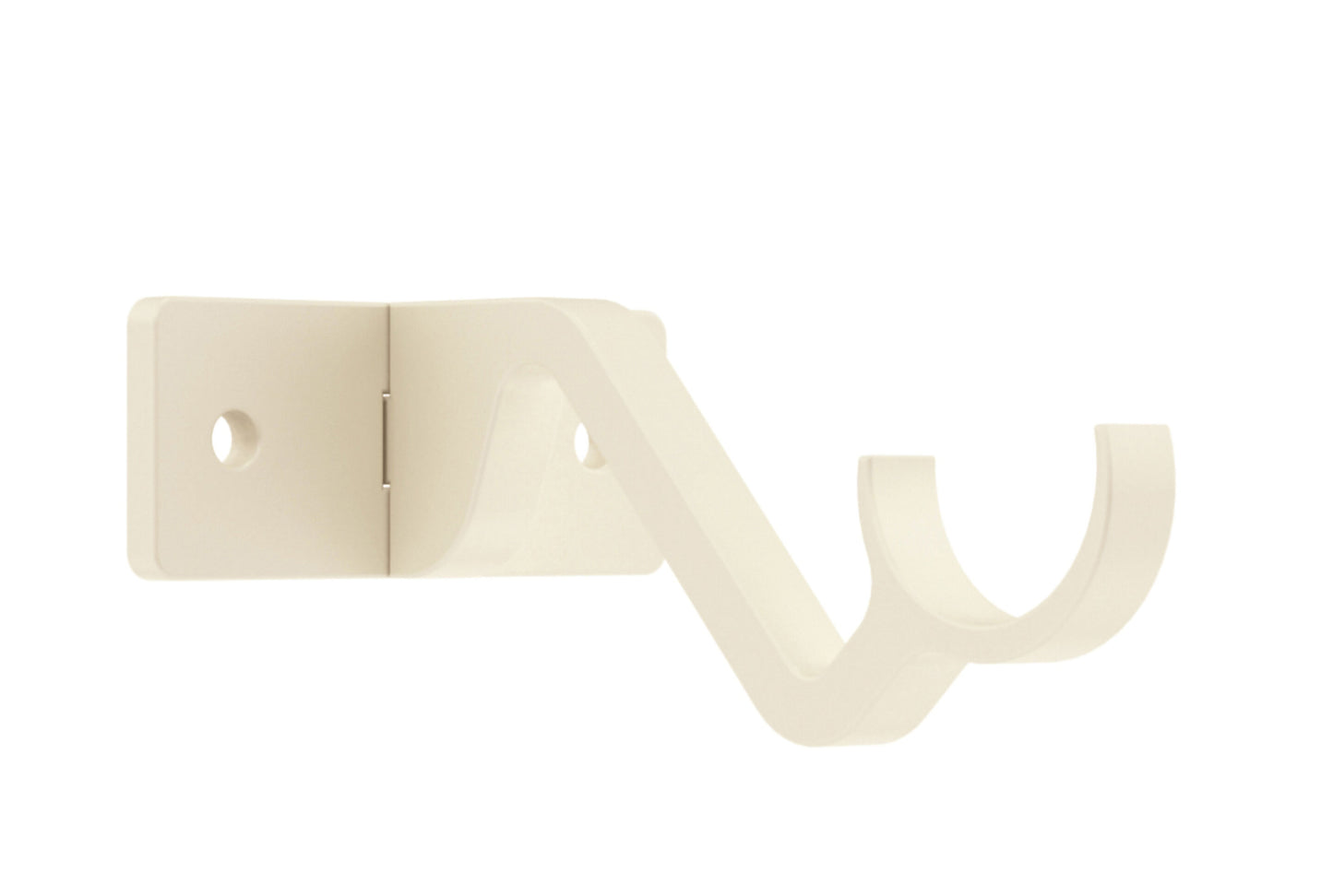 Hallis Arc 25mm Metal Curtain Pole Passing Bracket - Linen