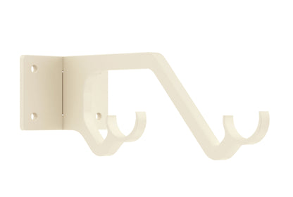 Hallis Arc 25mm Double Metal Curtain Pole Passing Bracket - Linen
