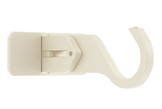 Hallis Arc 25mm Extendable Metal Curtain Pole Centre Bracket - Linen