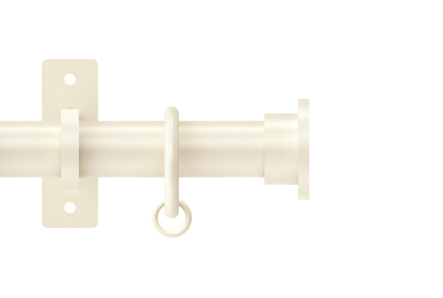Hallis Arc Disc 25mm Metal Curtain Pole - Linen