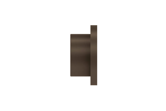 Hallis Arc 25mm Metal Curtain Pole Disc Finial - Mocha