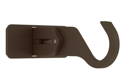 Hallis Arc 25mm Extendable Metal Curtain Pole Centre Bracket - Mocha