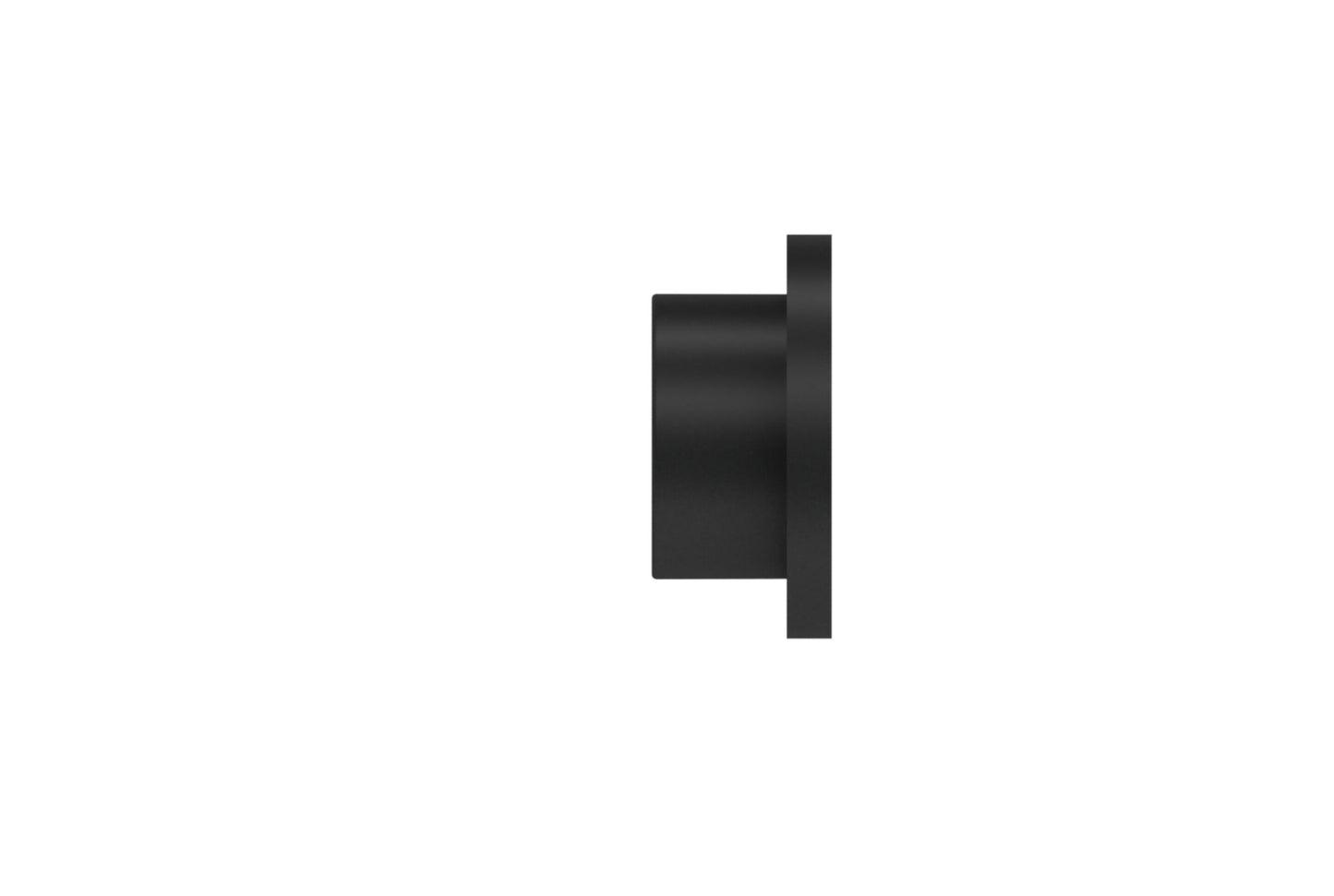 Hallis Arc 25mm Metal Curtain Pole Disc Finial - Soft Black
