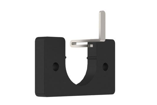 Hallis Arc 25mm Metal Curtain Pole Recess Bracket - Soft Black
