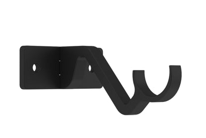 Hallis Arc 25mm Metal Curtain Pole Passing Bracket - Soft Black