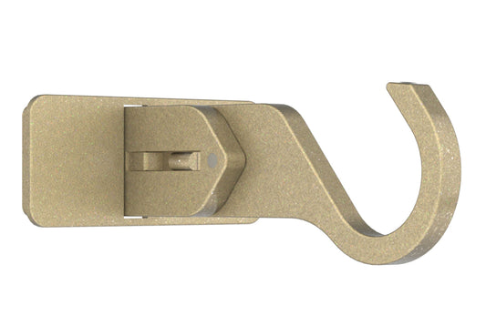 Hallis Arc 25mm Extendable Metal Curtain Pole Centre Bracket - Soft Brass
