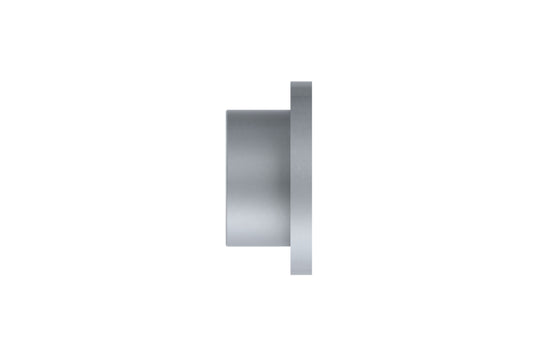 Hallis Arc 25mm Metal Curtain Pole Disc Finial - Soft Silver
