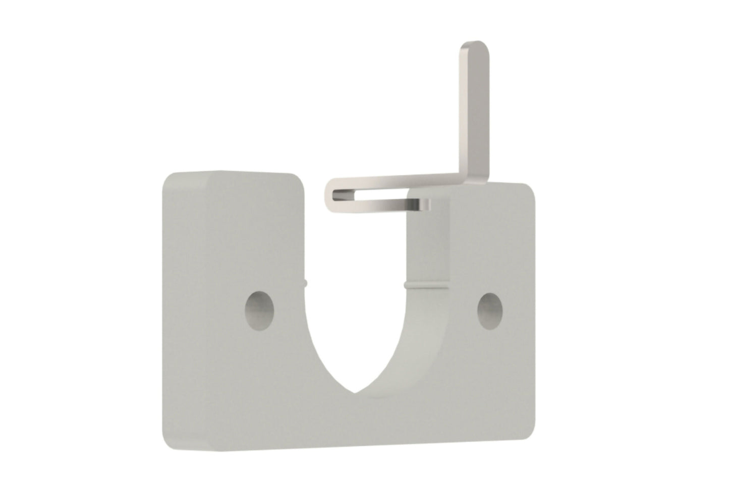 Hallis Arc 25mm Metal Curtain Pole Recess Bracket - Warm Grey