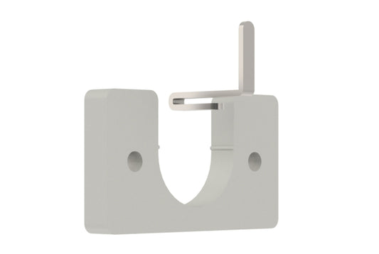 Hallis Arc 25mm Metal Curtain Pole Recess Bracket - Warm Grey