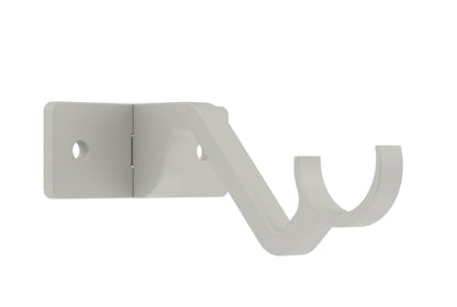 Hallis Arc 25mm Metal Curtain Pole Passing Bracket - Warm Grey