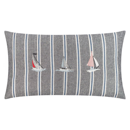Wylder Abersoch Regatta Rectangle Cushion - Navy