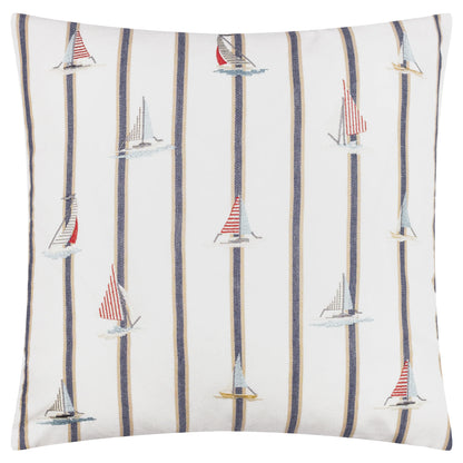 Wylder Abersoch Regatta Square Cushion - Ecru