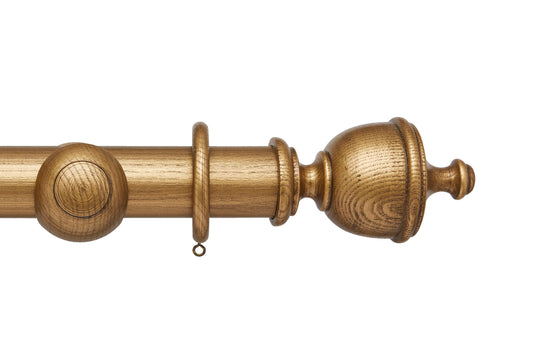 Hallis Ashbridge Chatsworth 45mm Wooden Curtain Pole - Baroque Gold