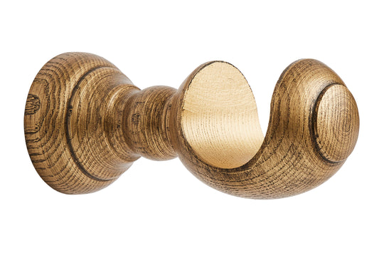Hallis Ashbridge 45mm Wooden Curtain Pole Cup Bracket - Baroque Gold
