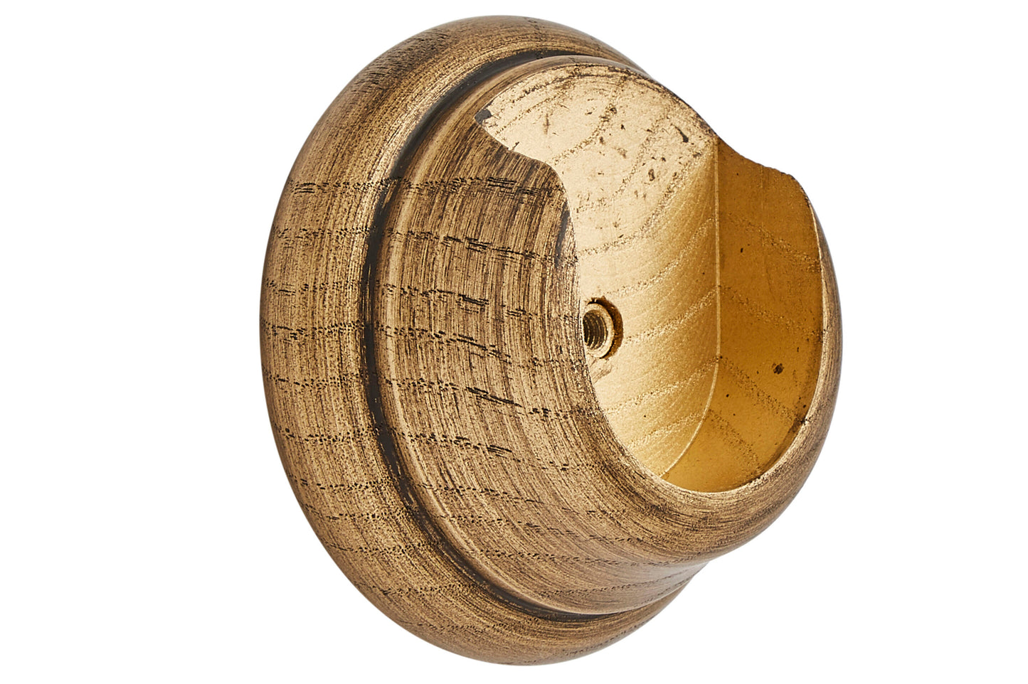 Hallis Ashbridge 45mm Wooden Curtain Pole Recess Bracket - Baroque Gold