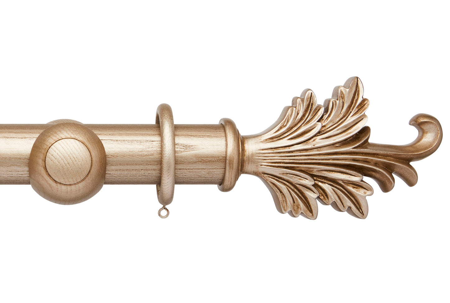 Hallis Ashbridge Tatton 45mm Wooden Curtain Pole - Champagne Gold