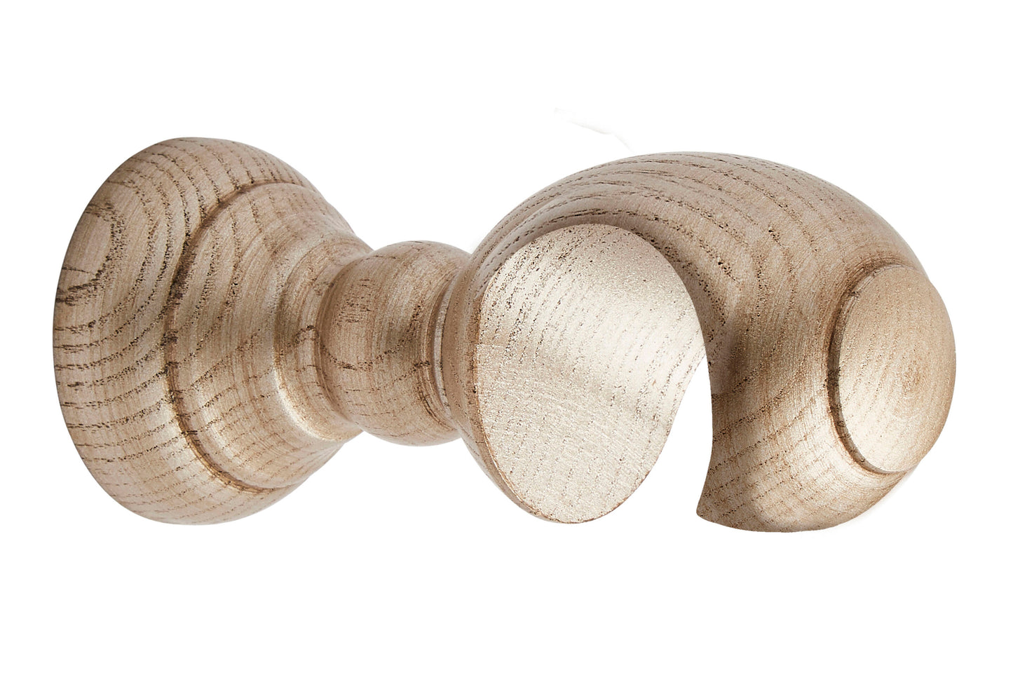 Hallis Ashbridge 45mm Wooden Curtain Pole Clasp Bracket - Champagne Gold