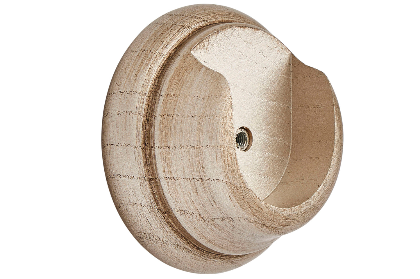 Hallis Ashbridge 45mm Wooden Curtain Pole Recess Bracket - Champagne Gold