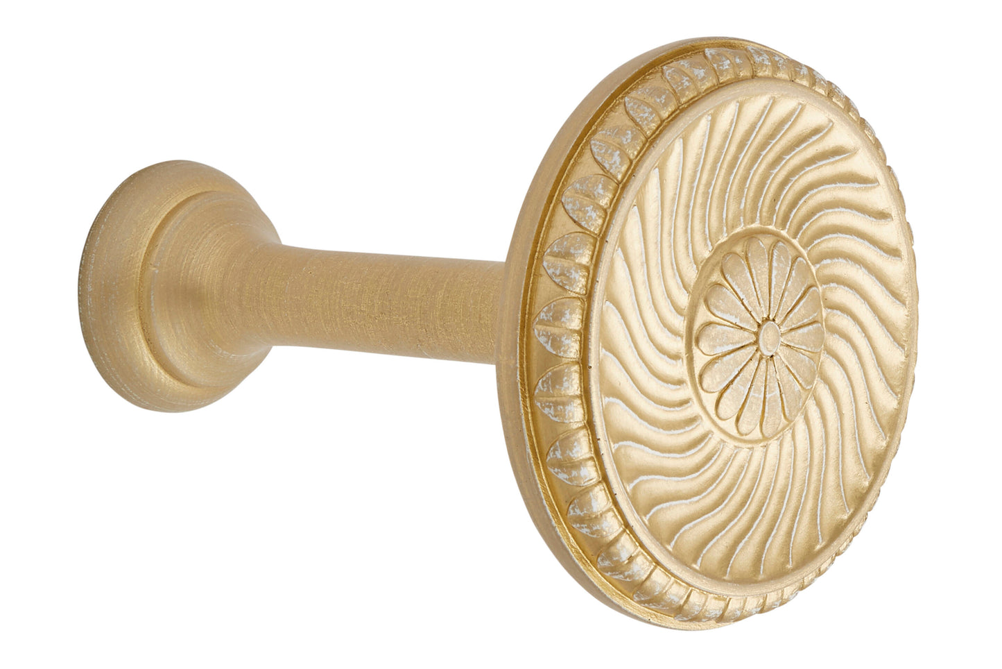 Hallis Ashbridge Wooden Curtain Holdback - Gold Over White