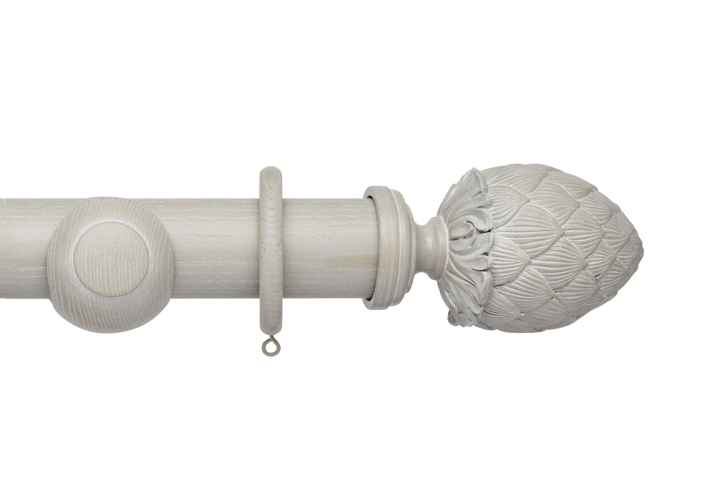 Hallis Ashbridge Kew 45mm Wooden Curtain Pole - Heritage Grey