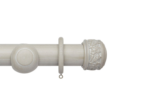 Hallis Ashbridge Claremont 45mm Wooden Curtain Pole - Heritage Grey