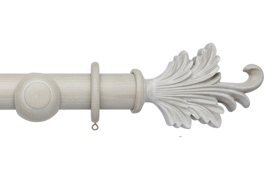 Hallis Ashbridge Tatton 45mm Wooden Curtain Pole - Heritage Grey