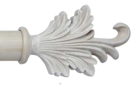 Hallis Ashbridge Tatton 45mm Wooden Curtain Pole Finial - Heritage Grey