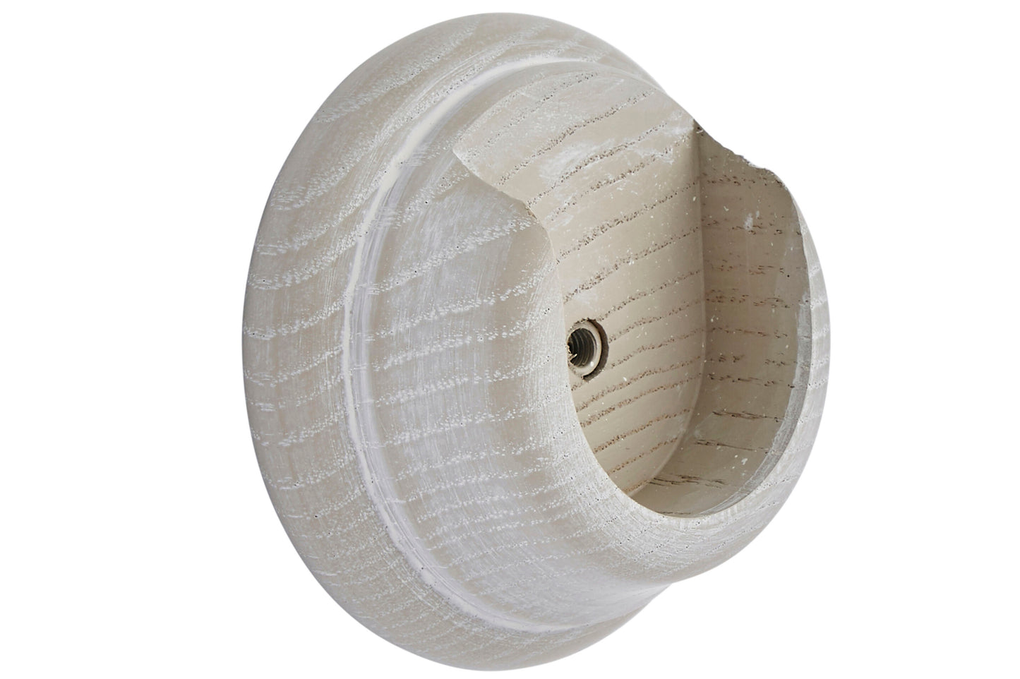 Hallis Ashbridge 45mm Wooden Curtain Pole Recess Bracket - Heritage Grey