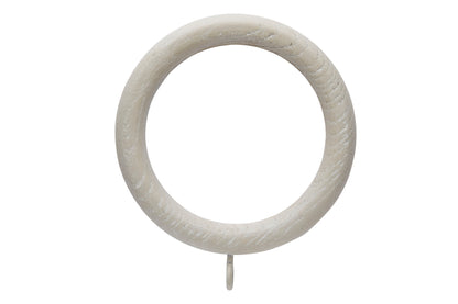 Hallis Ashbridge 45mm Wooden Curtain Rings (Pack of 6) - Heritage Grey